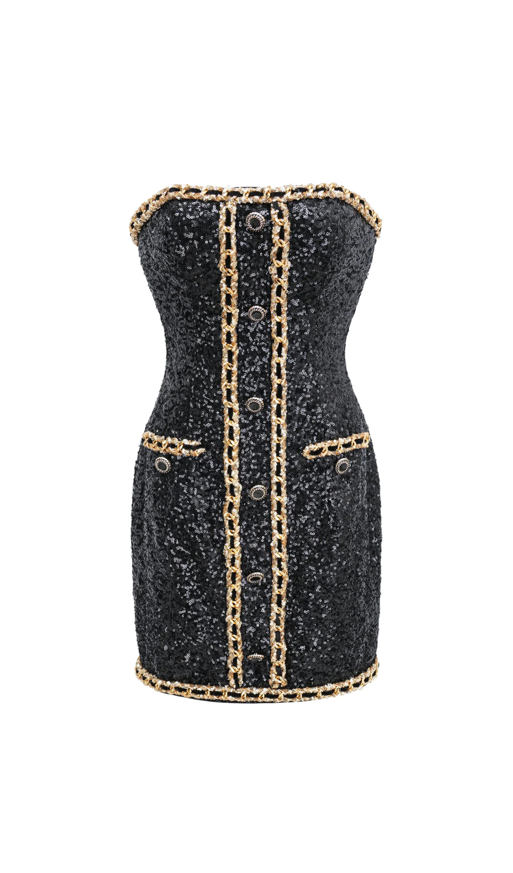 Alla Sequin Chain Mini Dress