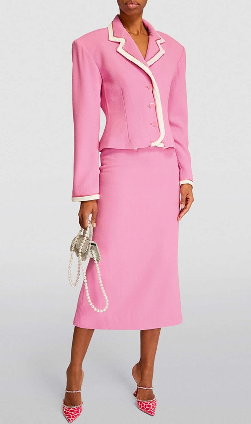 Bernhard Pink Chain Midi Skirt Set