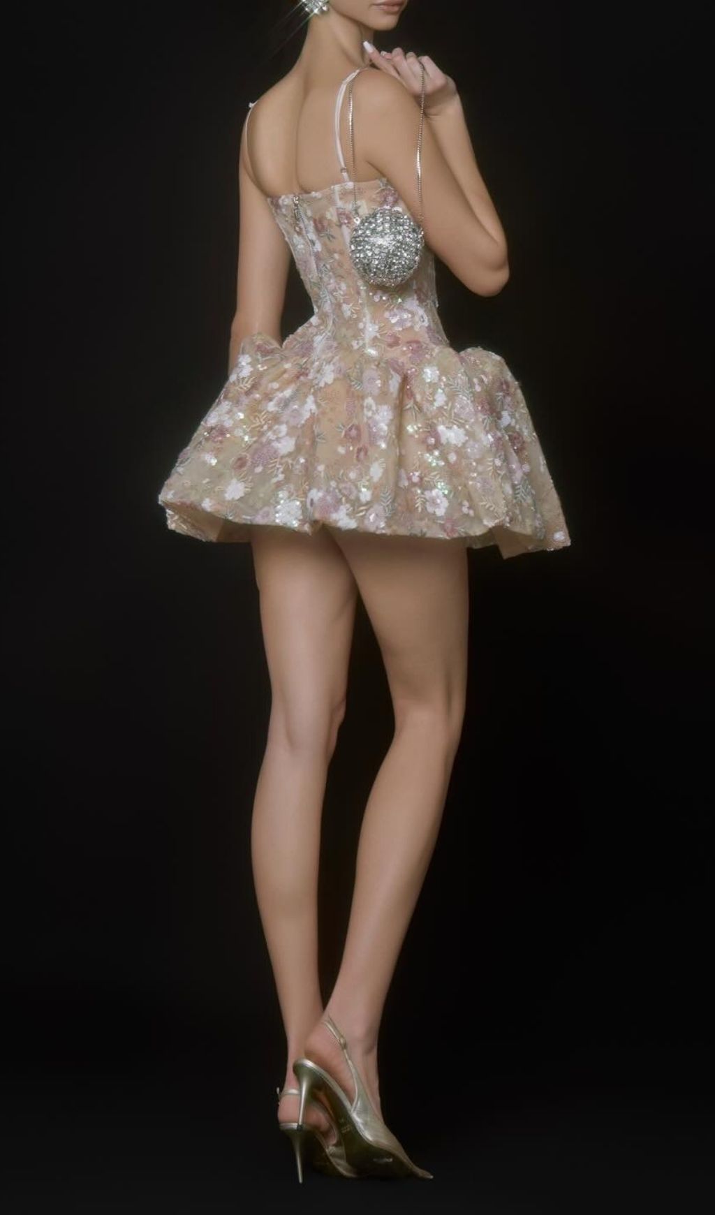 Keiko Dazzling Floral Sequin Corset Mini Dress - Ultimate Glamour Statement