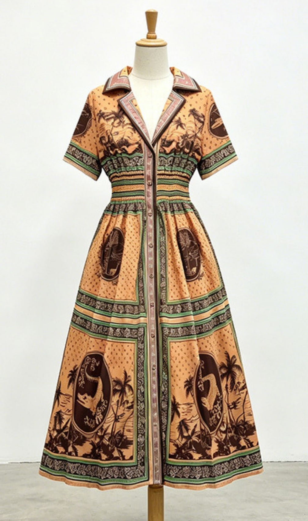 Kloe Printed Midi Dress
