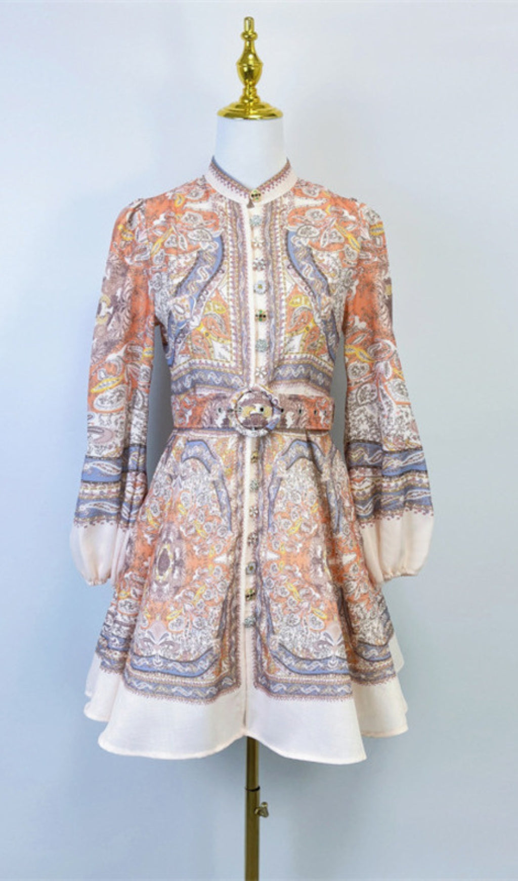 Bien Floral Printed Long Sleeve Dress