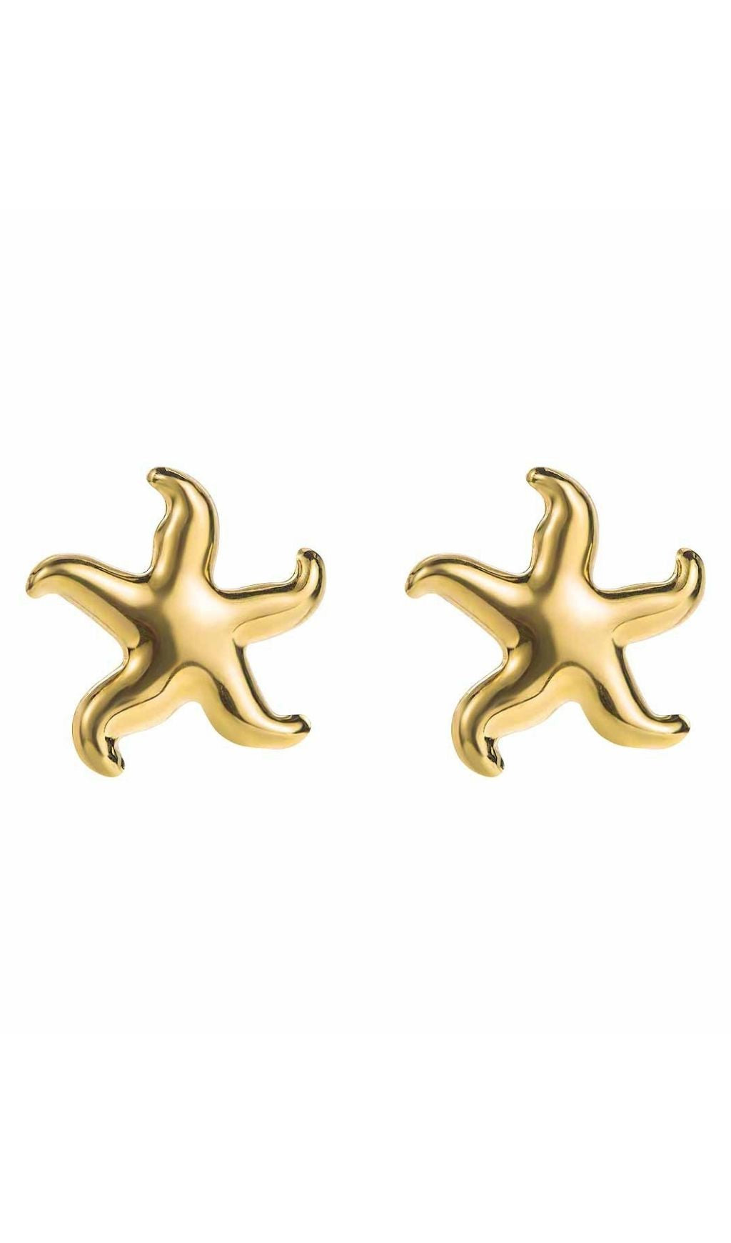 Jovie Gold Starfish Statement Earrings | Sculptural Ocean Chic