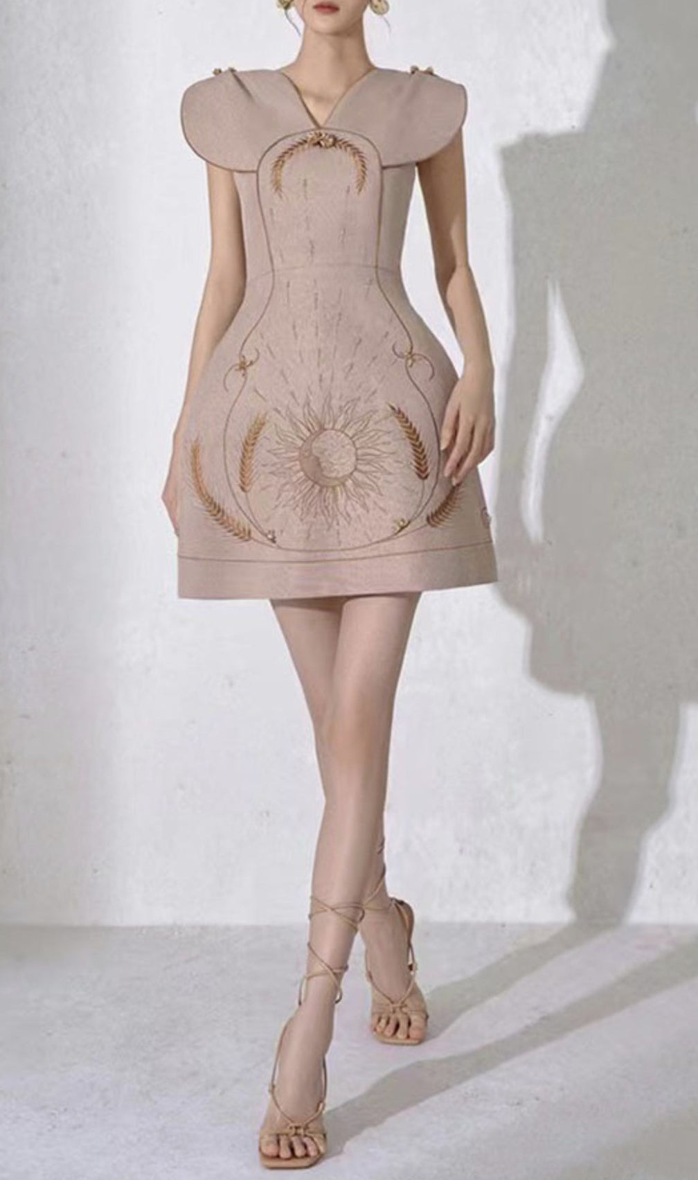 Alcmene Embroidery Mini Dress