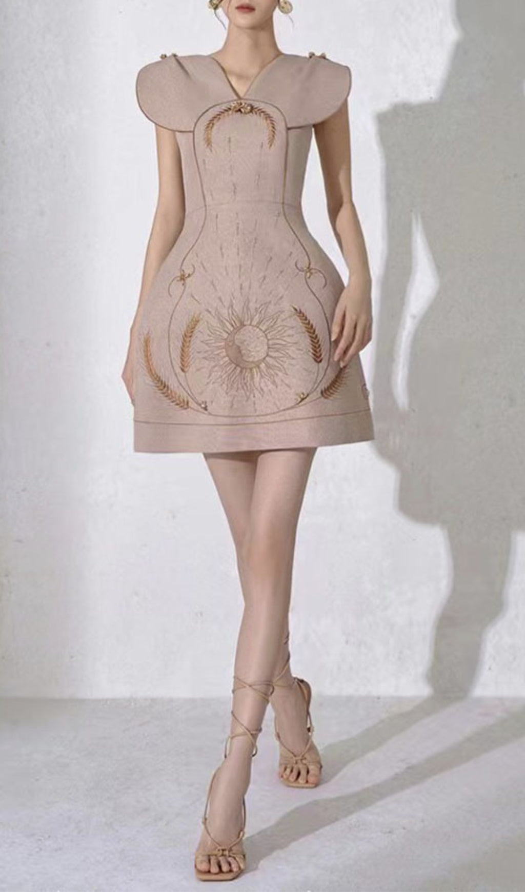 Alcmene Embroidery Mini Dress