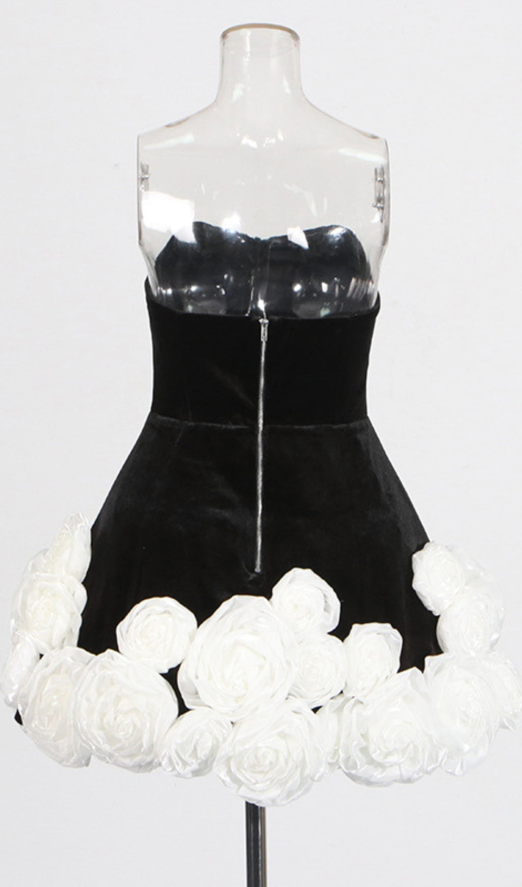 Candie Strapless Flower Mini Dress