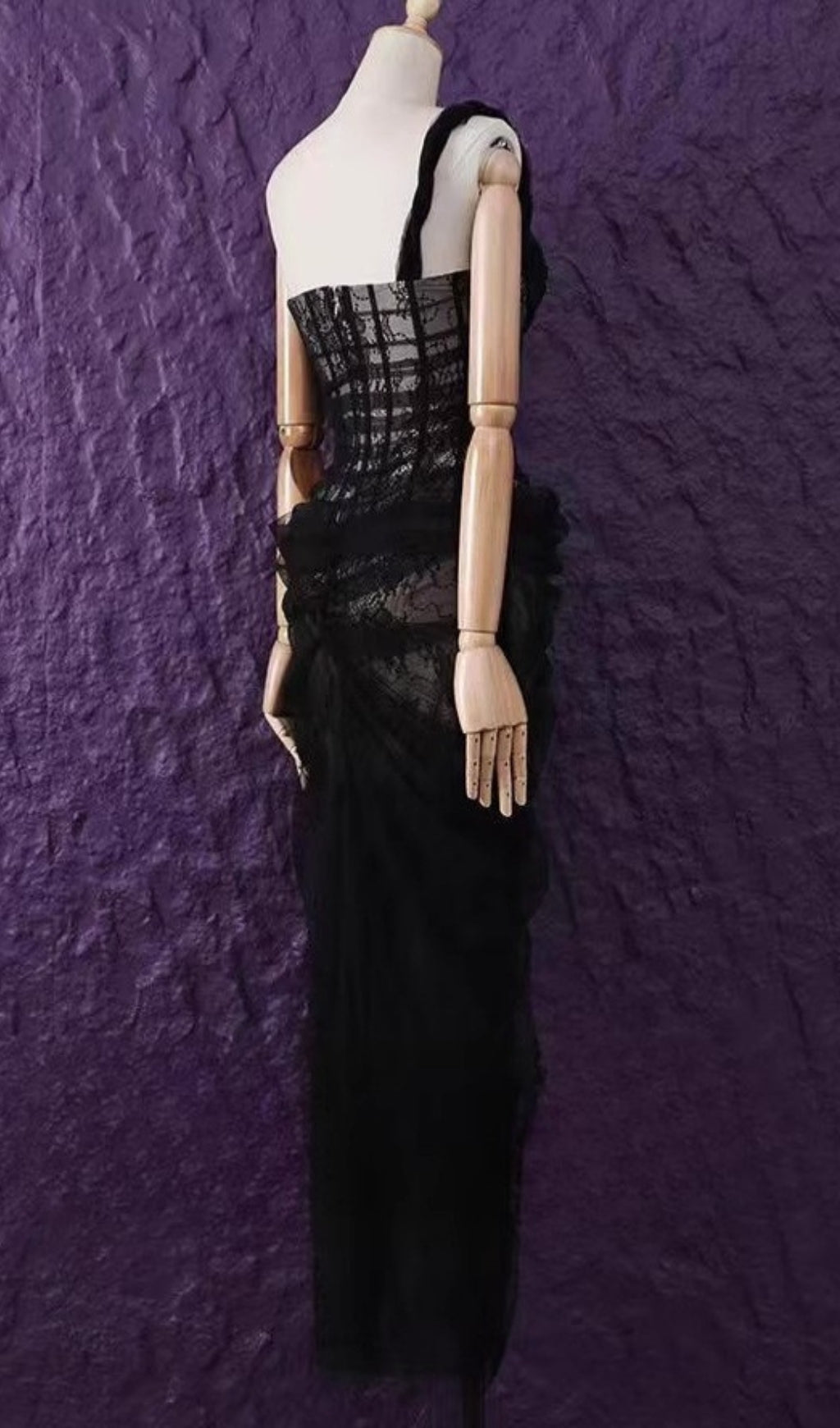 Anandi Mesh Corset Maxi Dress