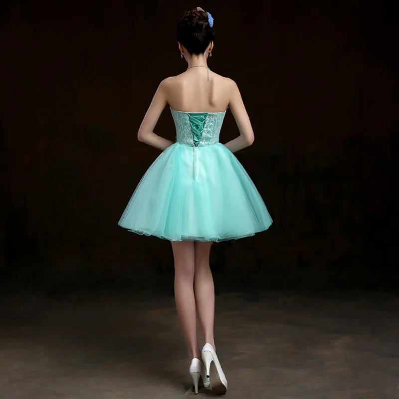 ANEIRA CORSET FLOWER MINI DRESS IN GREEN