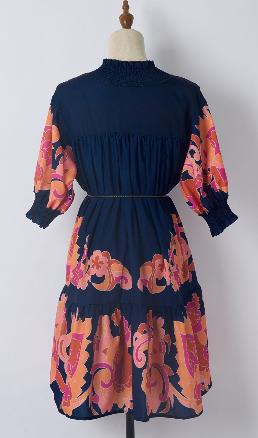 Kamdyn Vibrant Floral Print Mini Dress | Flirty Ruffle & Puff Sleeve