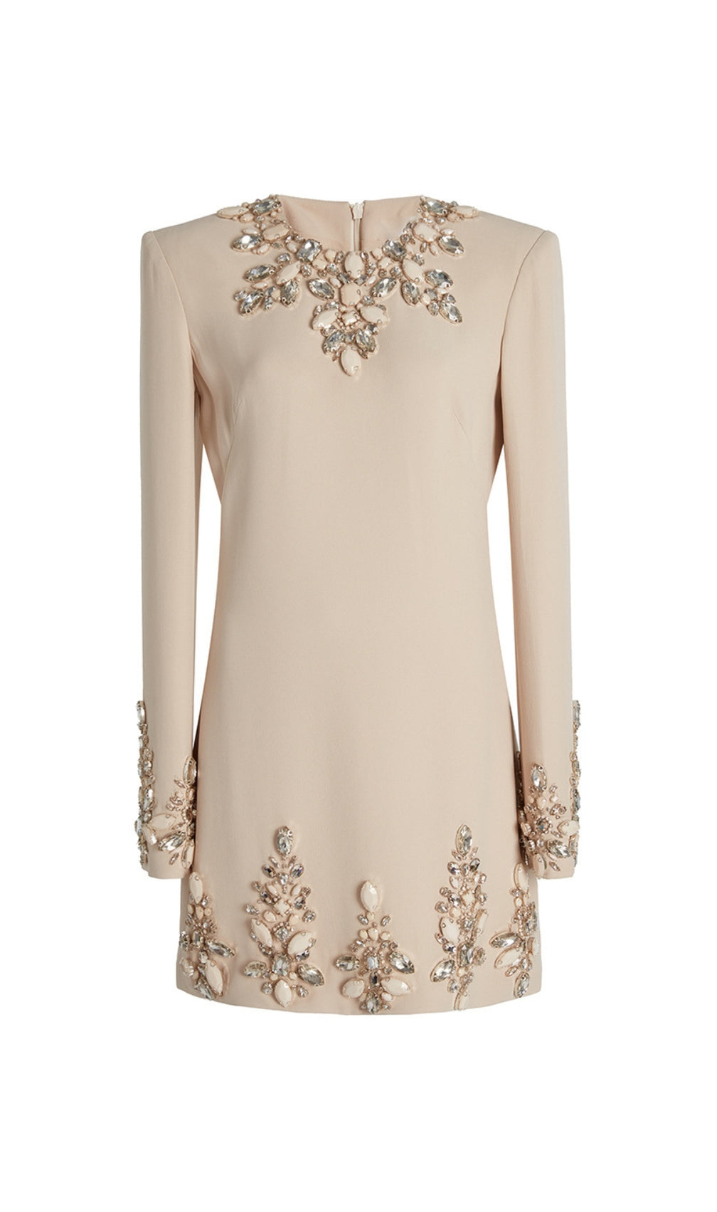 Baxter Crystal Long Sleeve Mini Dress