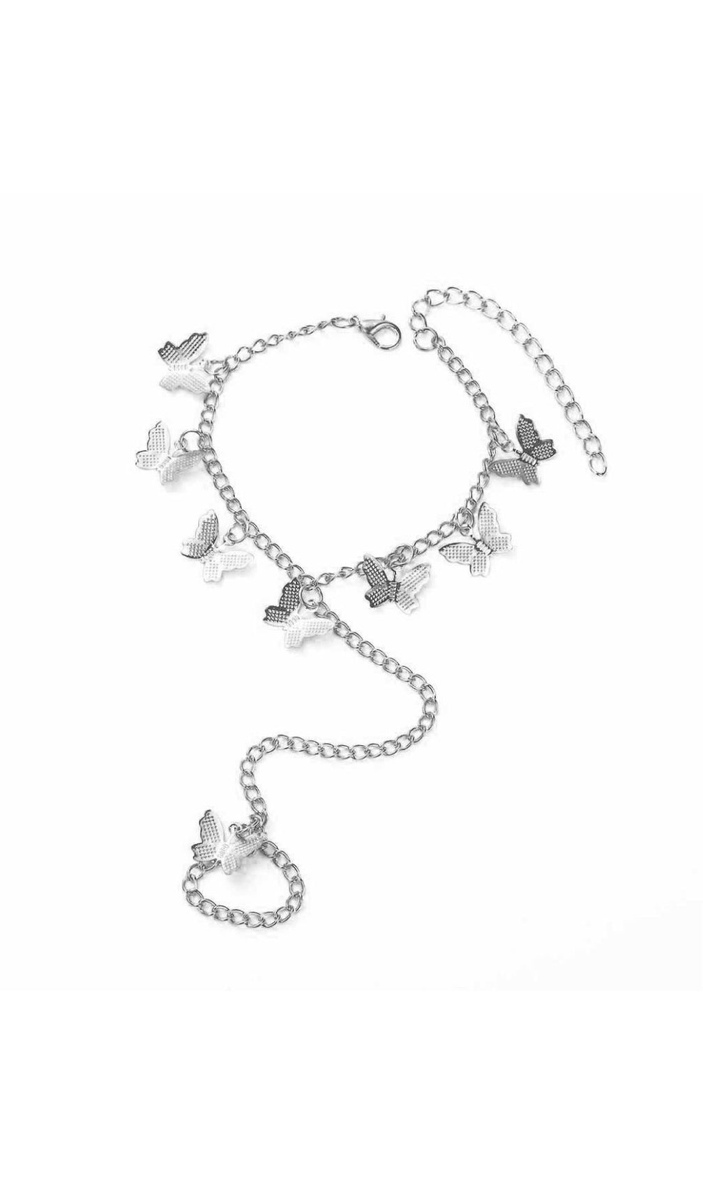 Jovita Dainty Gold Butterfly Hand Chain Finger Ring Bracelet for Women