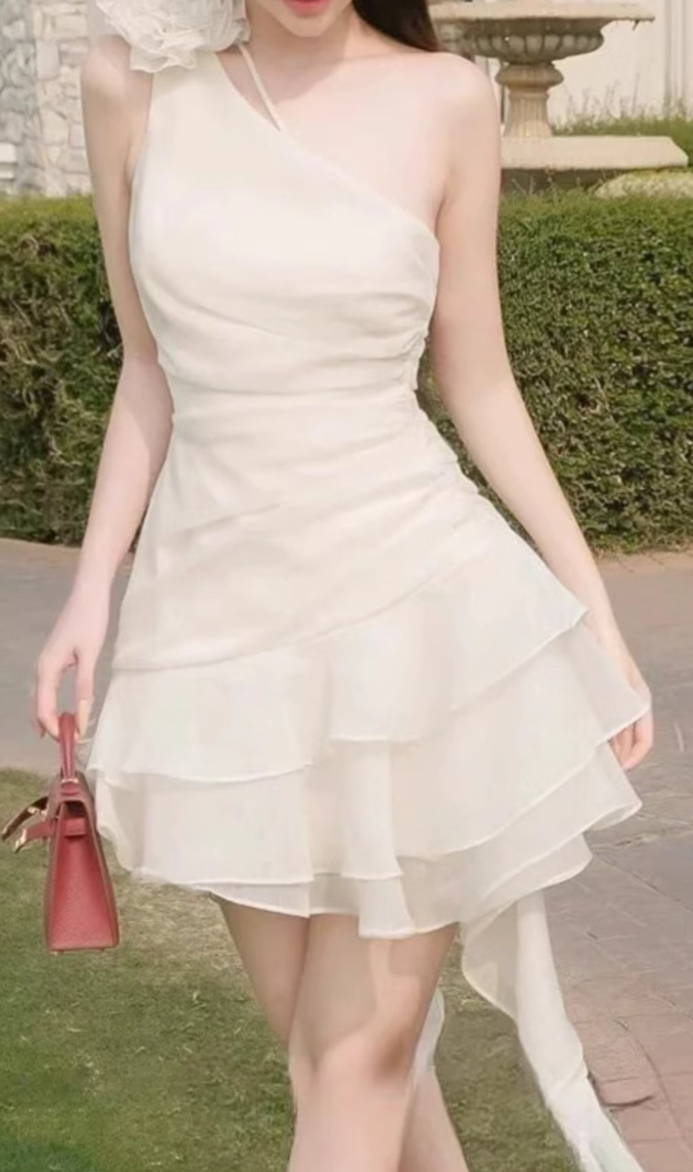 Efim Flower Ruffle Mini Dress