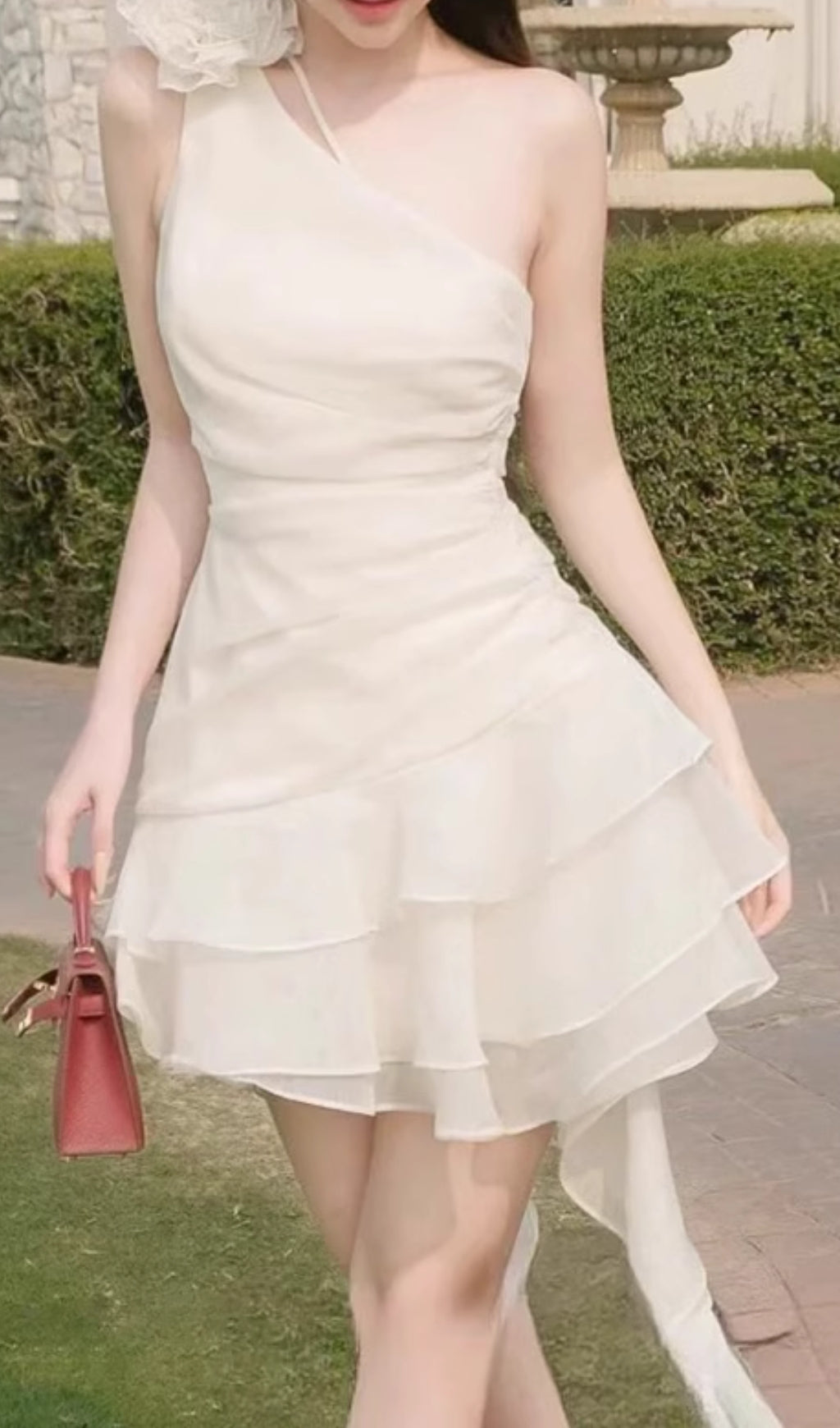 Efim Flower Ruffle Mini Dress