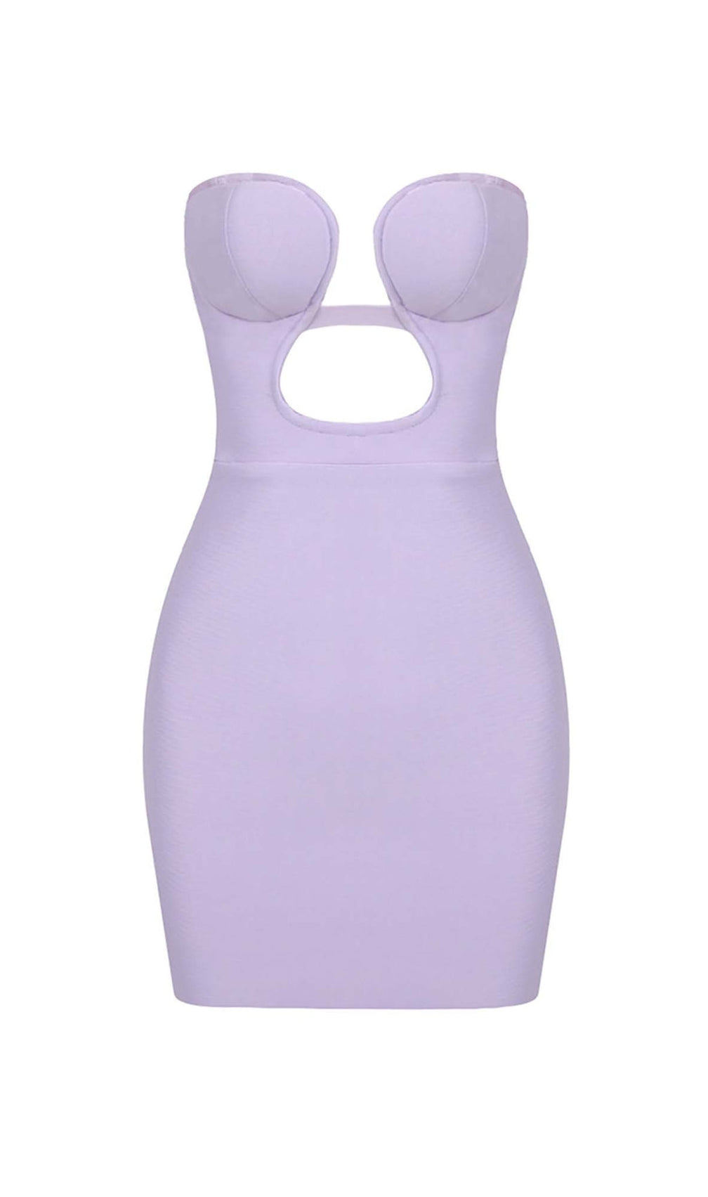 Bandeau Bandage Mini Dress In Lilac
