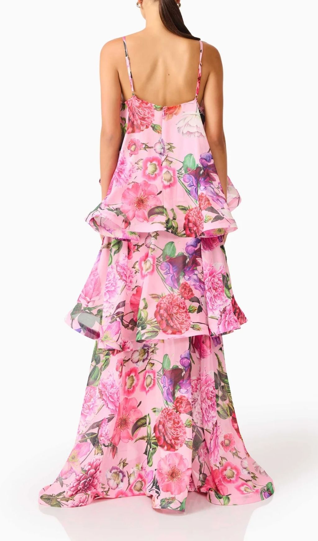 Lael Pink Floral Printed Maxi Dress