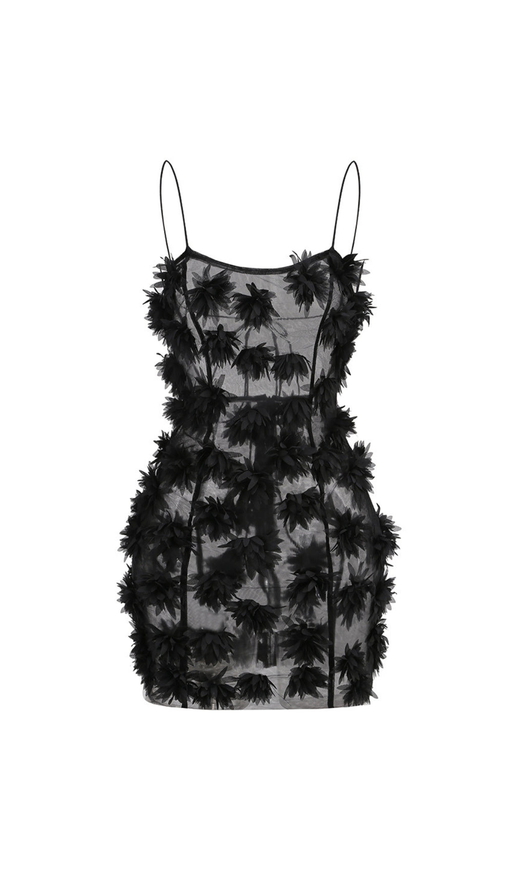 Briseis Flower Embellished Mini Dress