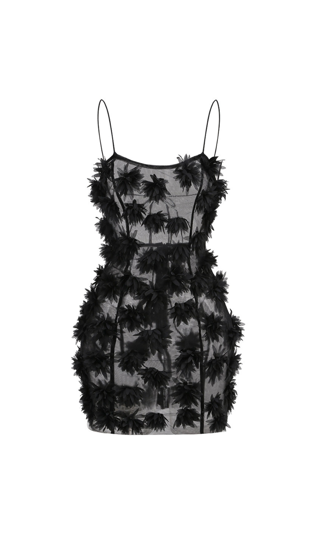 Briseis Flower Embellished Mini Dress