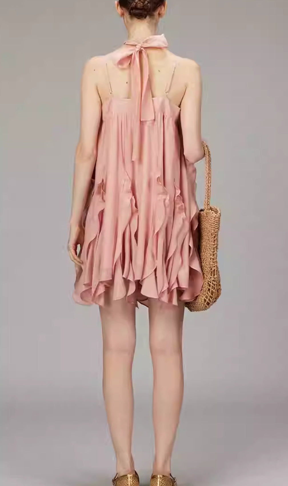 Doria Strappy Ruffle Mini Dress