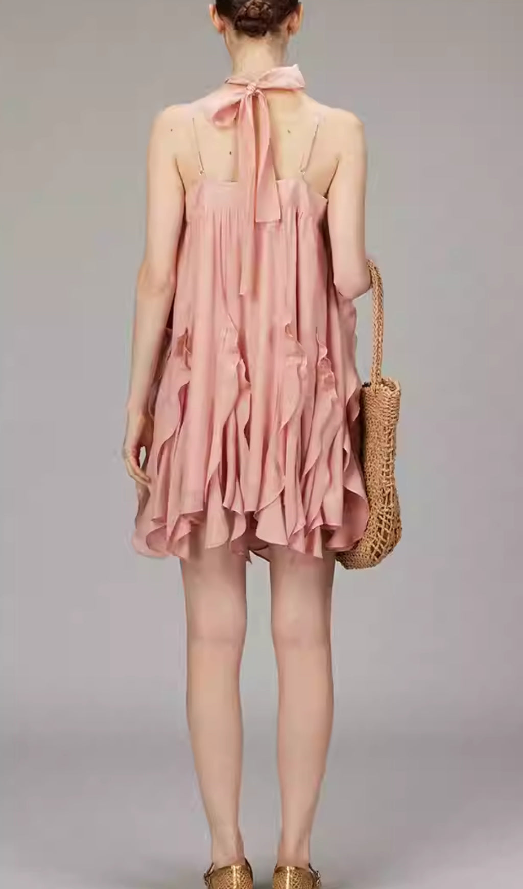 Doria Strappy Ruffle Mini Dress
