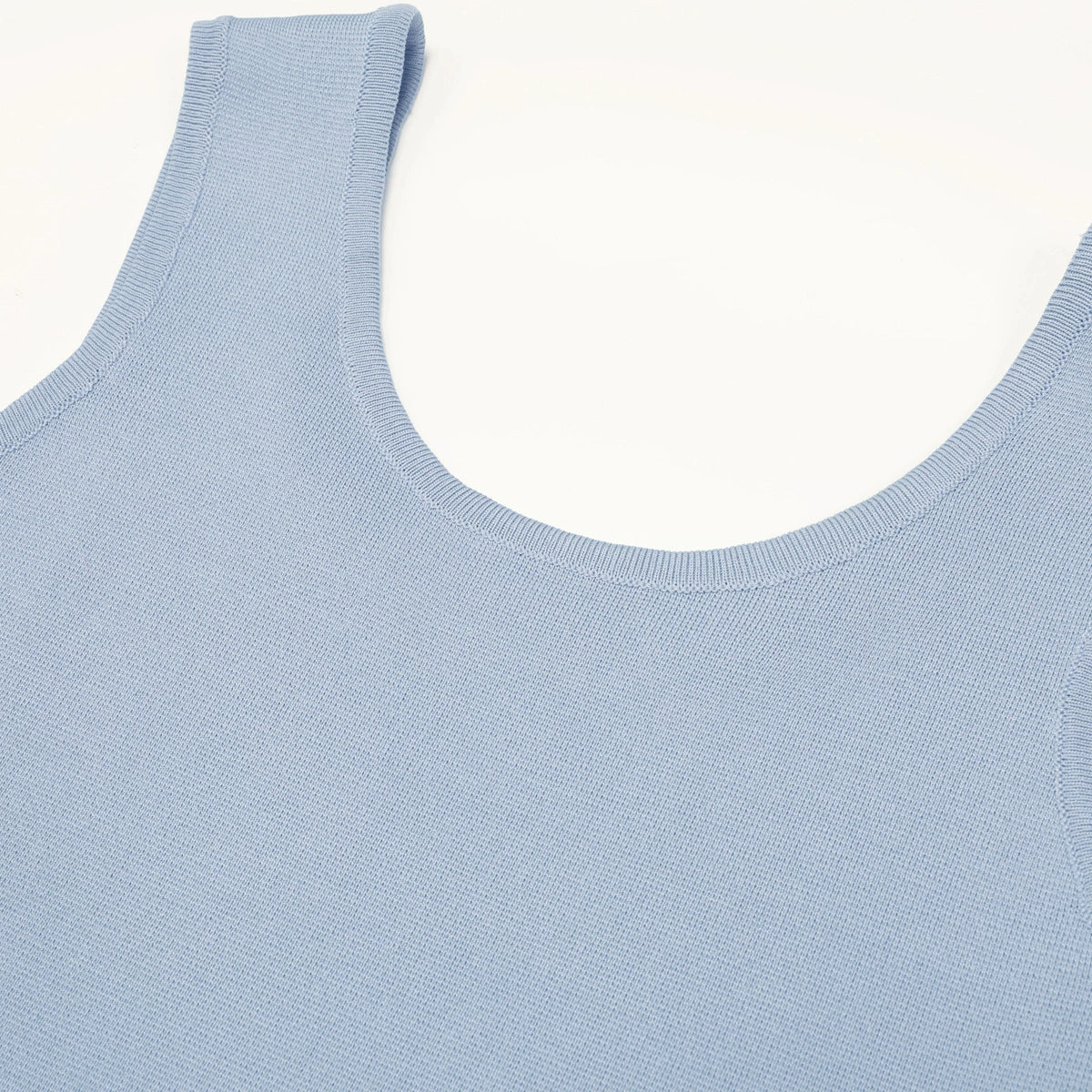 Kilikina Light Blue Sleeveless Diamante Knit Midi Dress