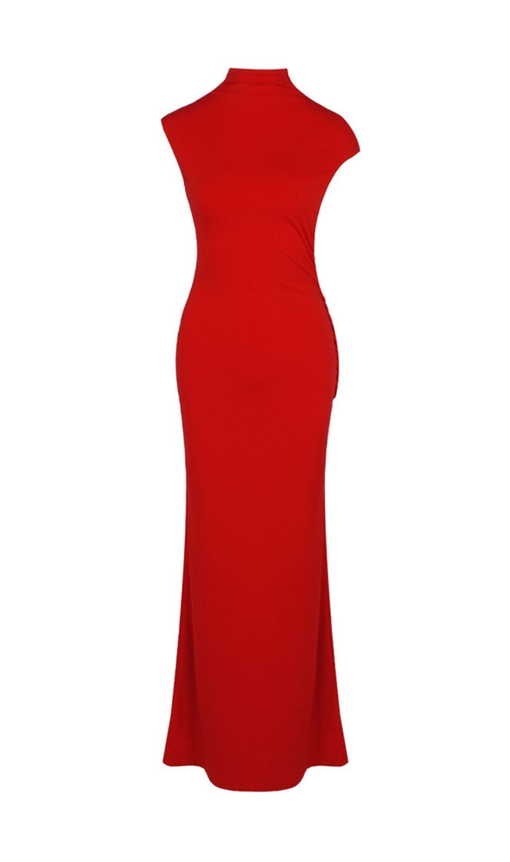 Kateisha Red Backless Maxi Gown - Elegant Sleeveless Evening & Gala Dress