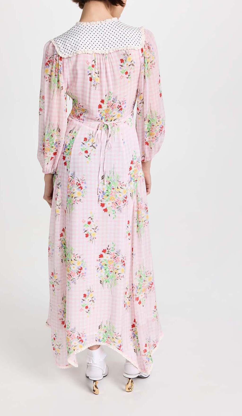 Floral Print Maxi Dress In Pink