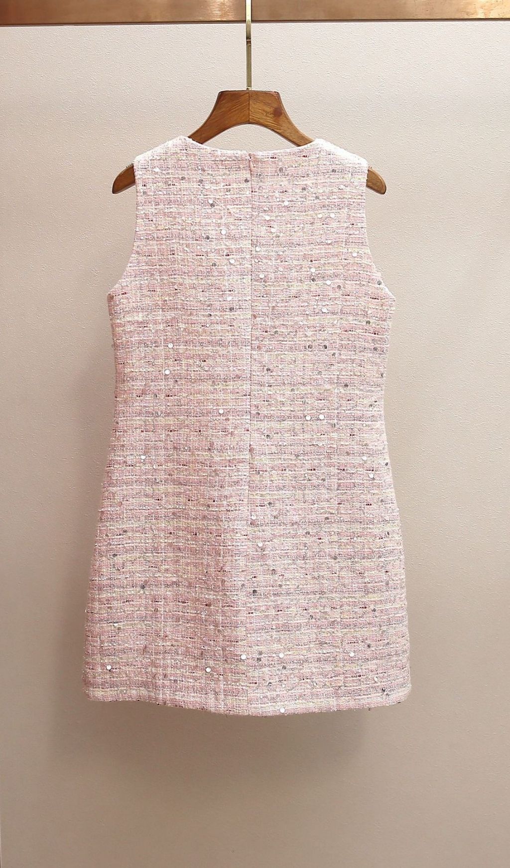 Kina Pink Bow Sequin Mini Dress - Chic Sleeveless Party Style