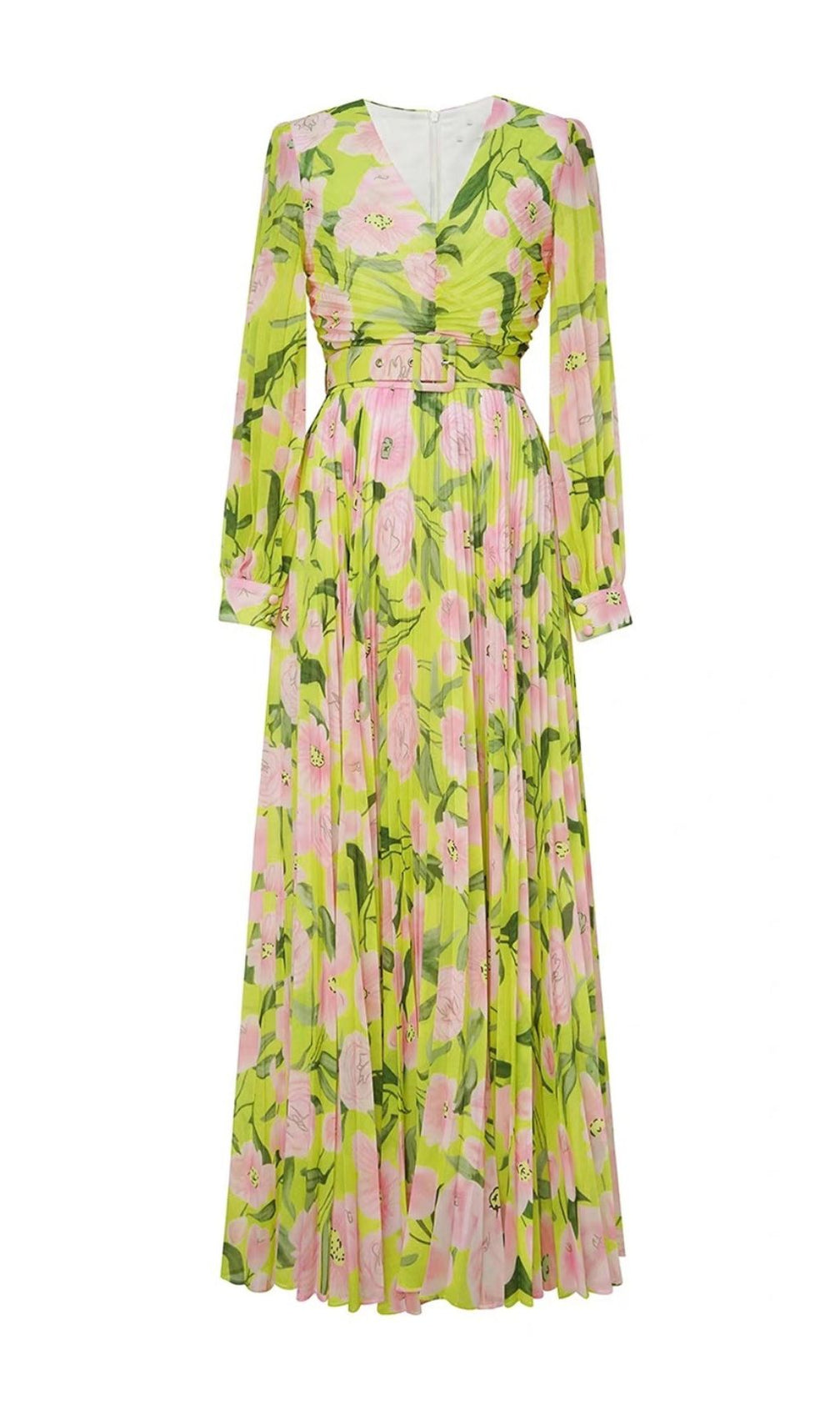 Frigg Floral Printed Long Sleeve Maxi Dress