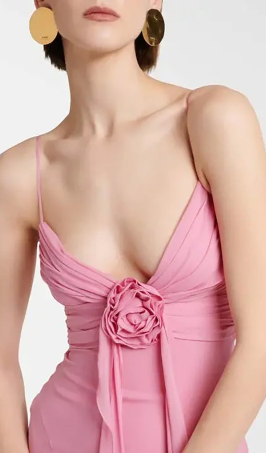 Frazier Pink Strappy Flower Maxi Dress