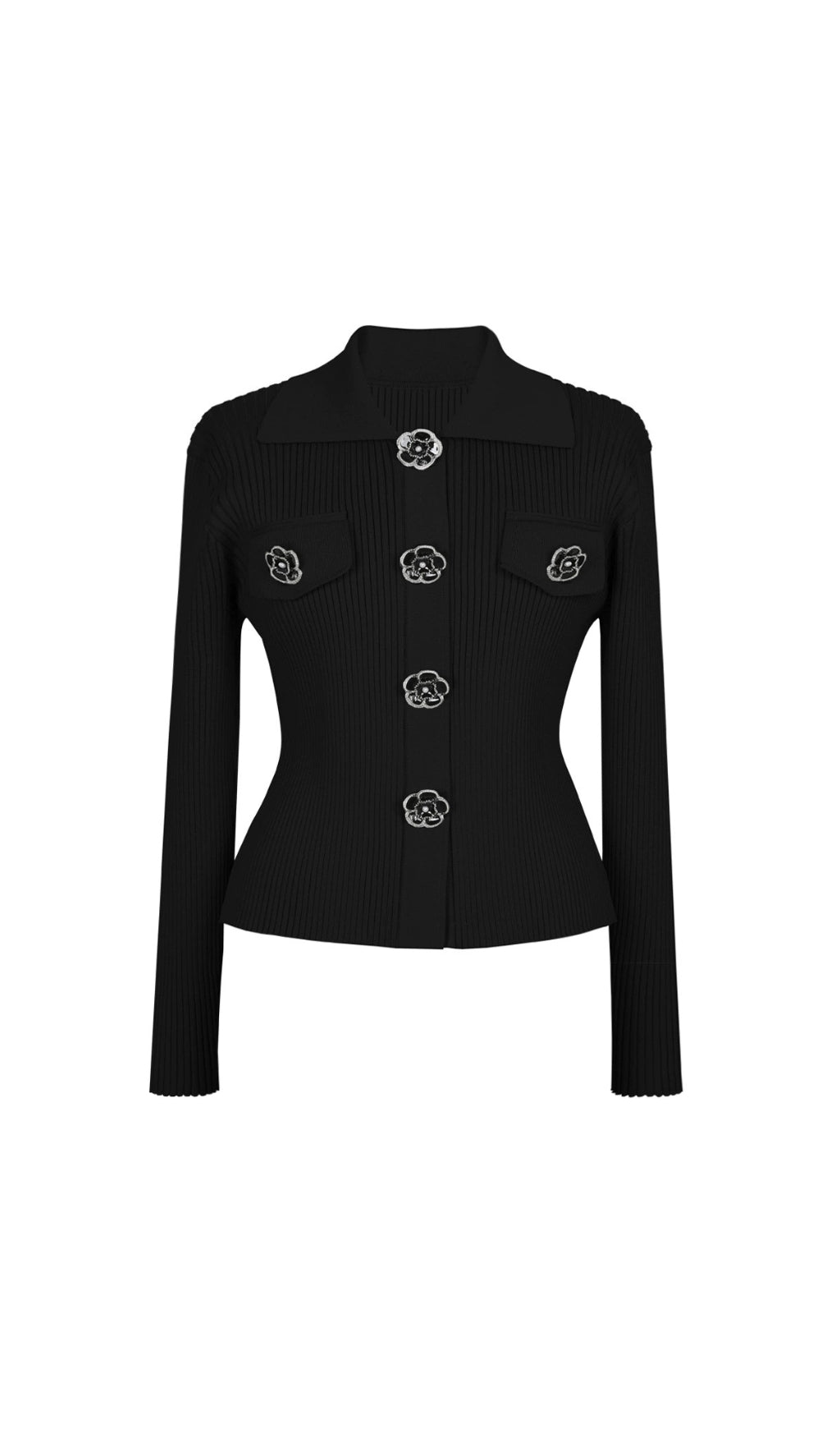 Eiko Flower Embellished Cardigan