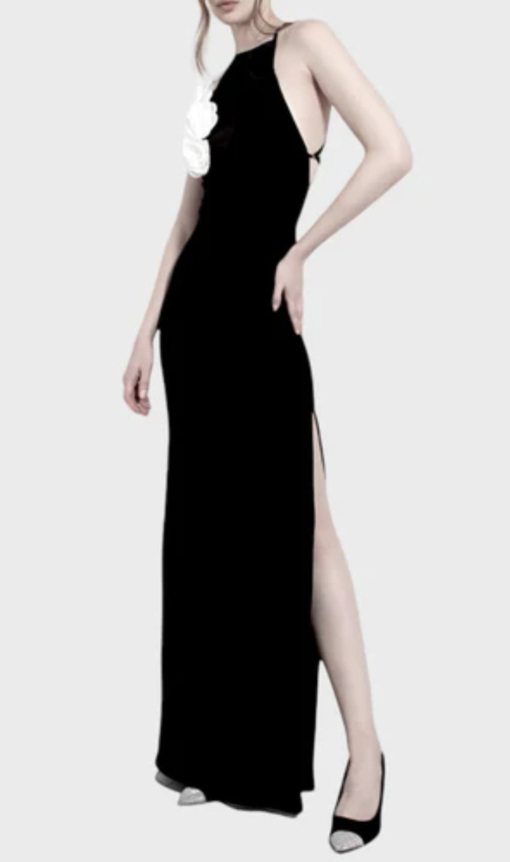 Athiambo Flower Halter Maxi Dress