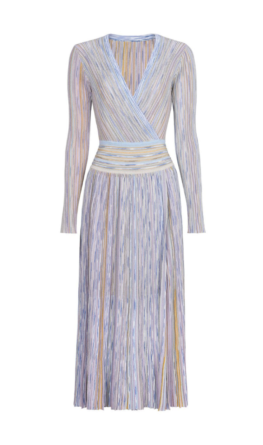 Gisela V-Neck Long Sleeve Midi Dress