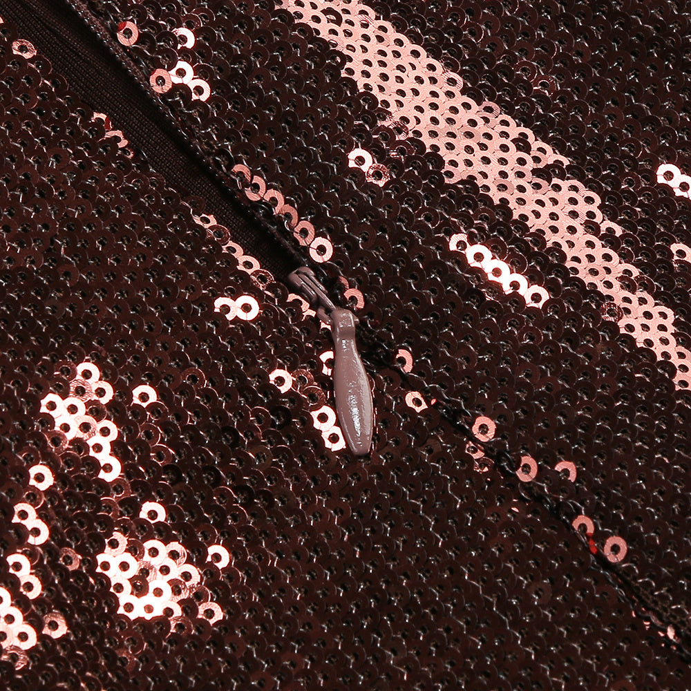 Ikram Glamorous Sequin Halter Jumpsuit for Women | Party & Evening Wear