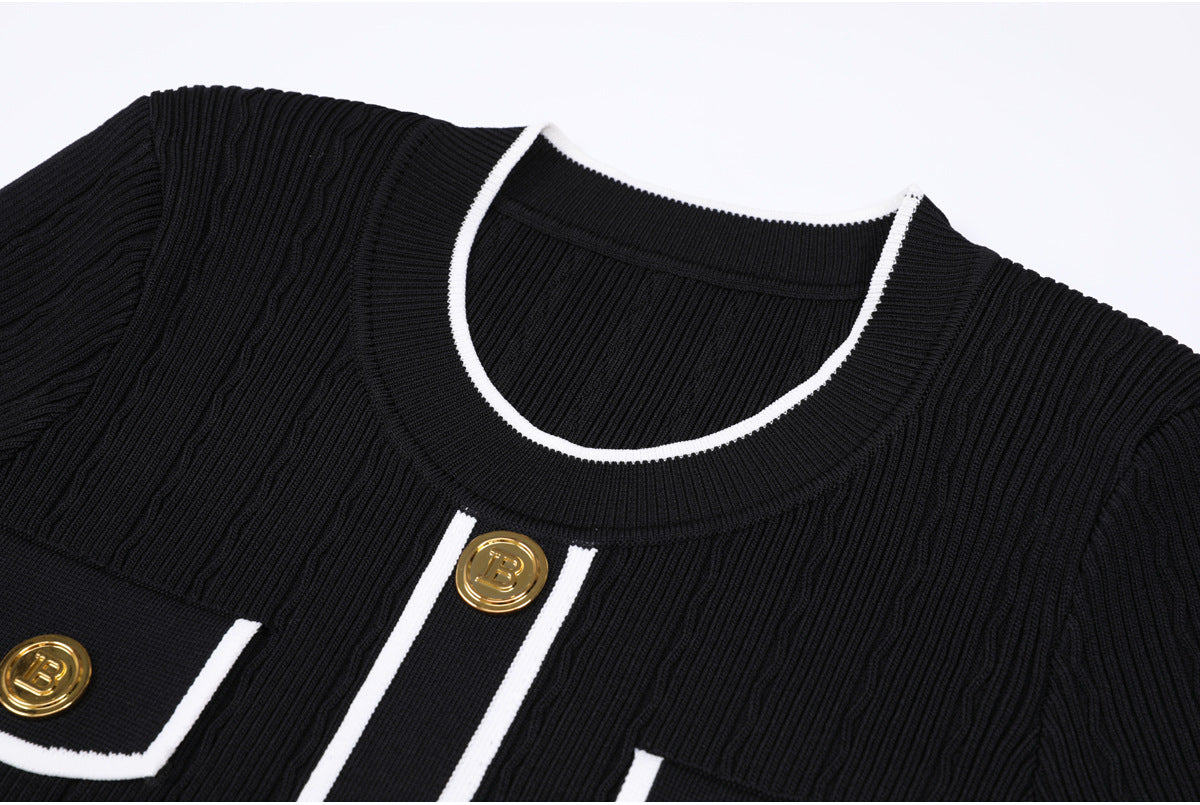 Gretel Button Knit Midi Dress