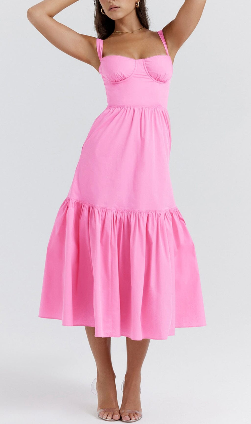French Pink Midi Sundress