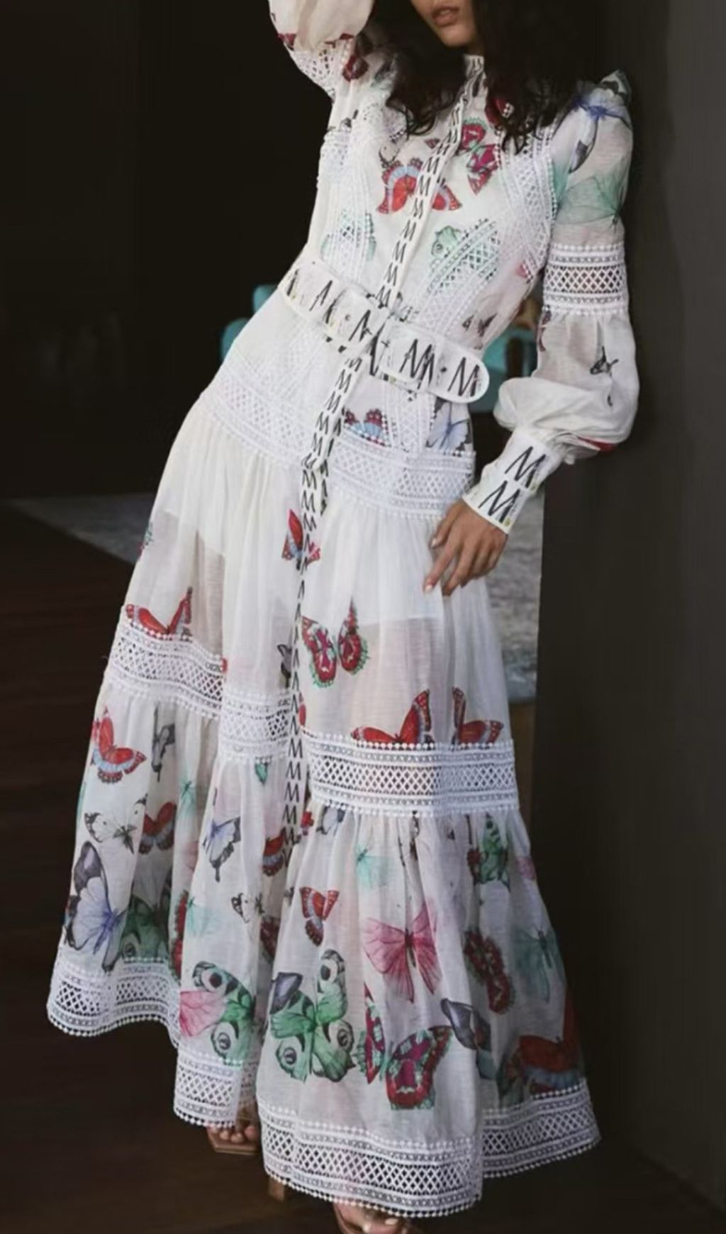 Granada Printed Long Sleeve Maxi Dress