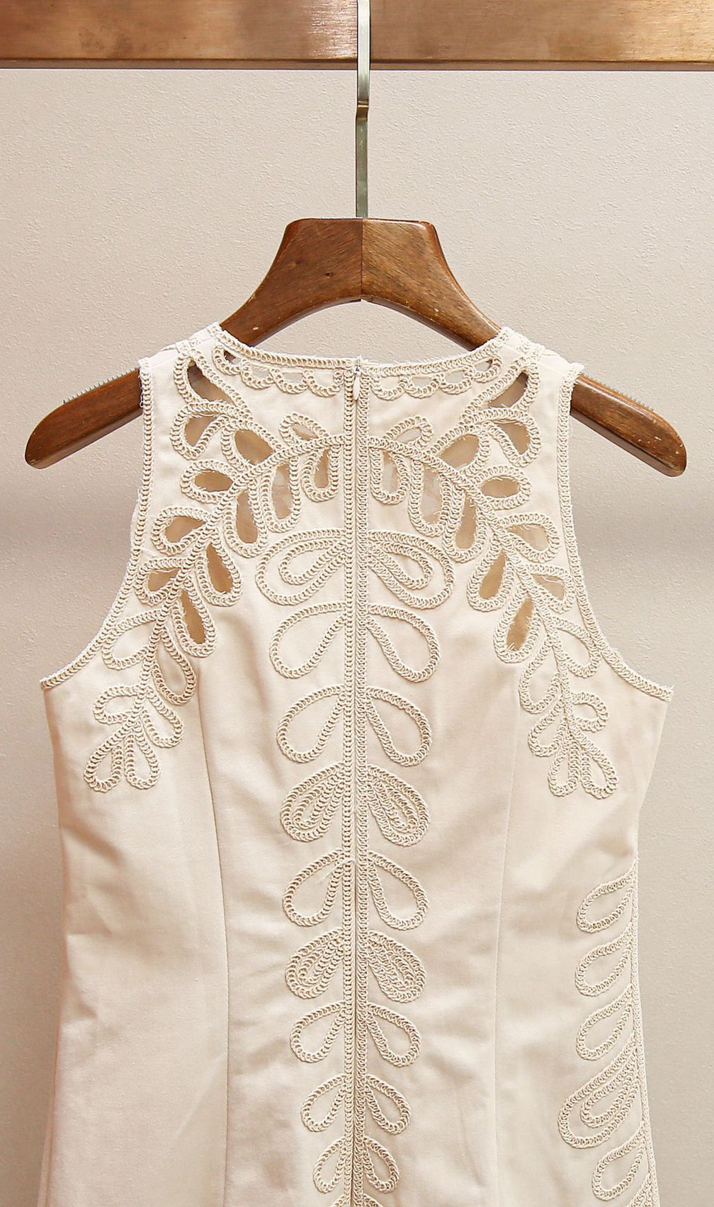 Ranetty Chic Embroidered & Eyelet Sleeveless Mini Dress