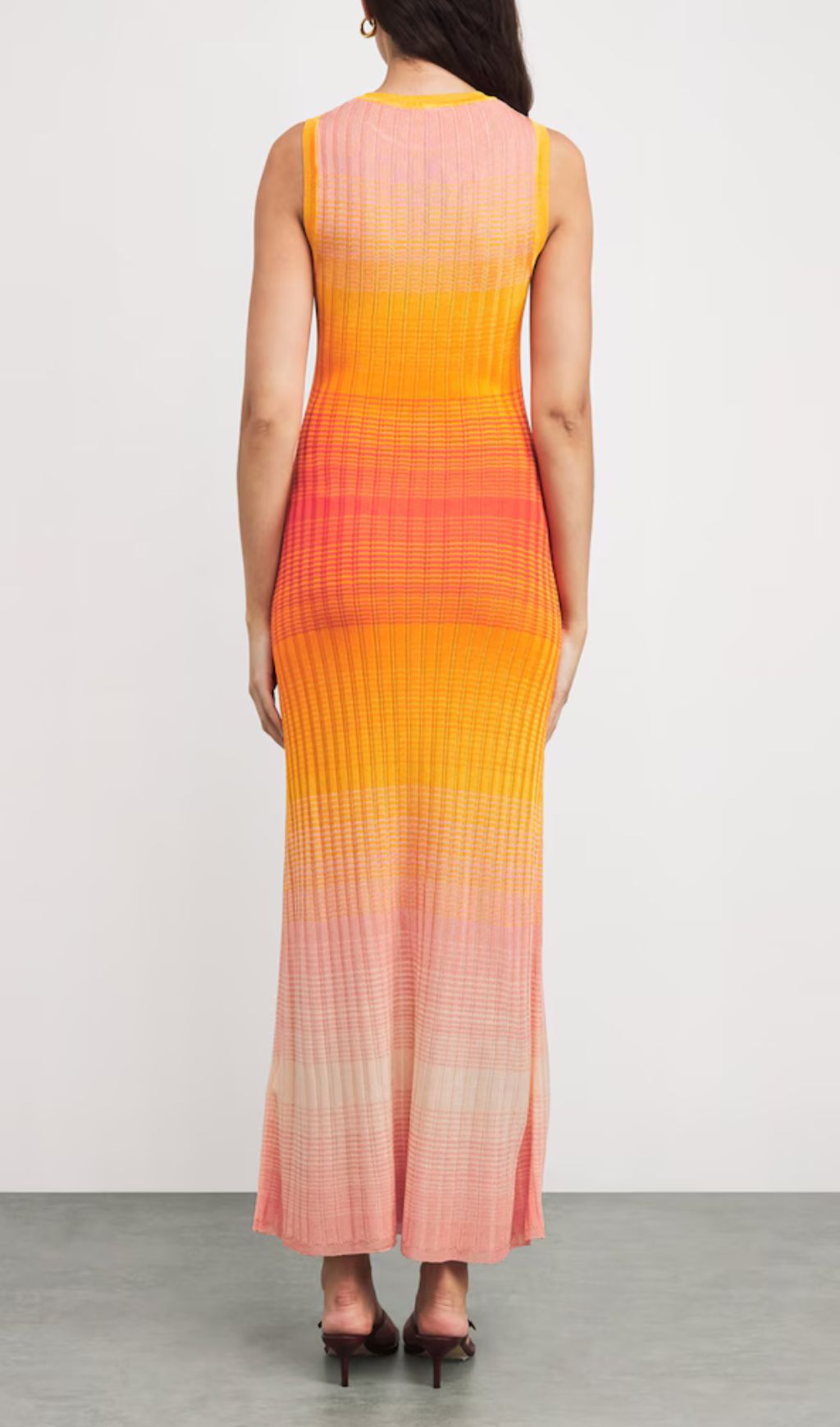 Tie-Dye Knitted Maxi Dress