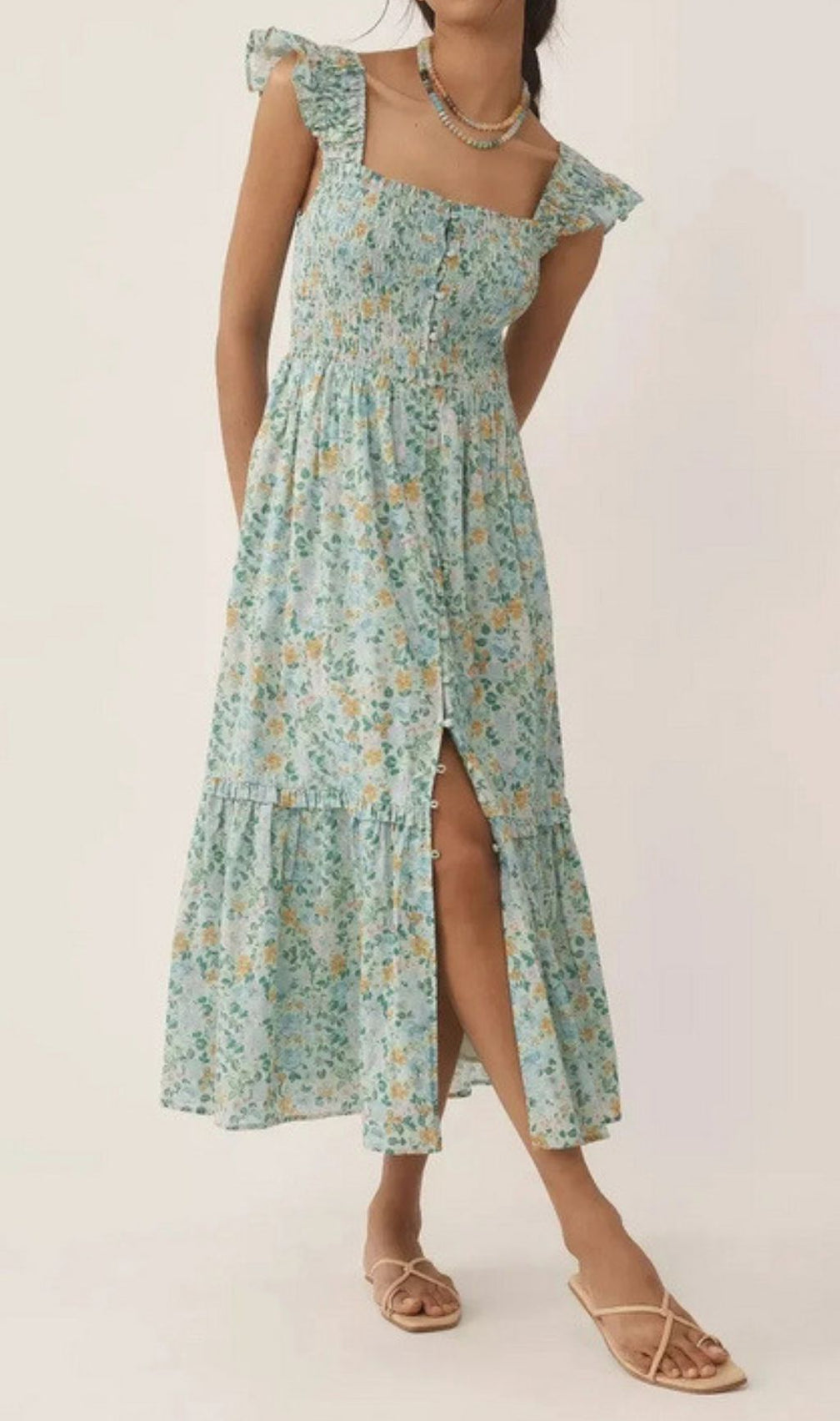 Fahari Floral Midi Dress