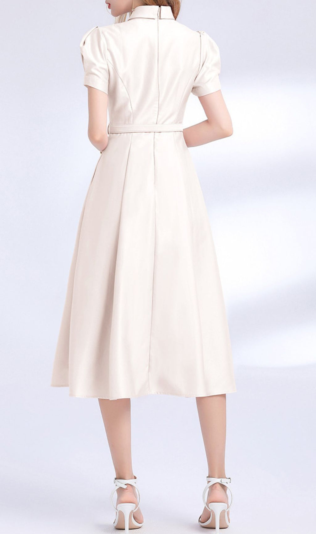 Funa Bow Tie Midi Dress