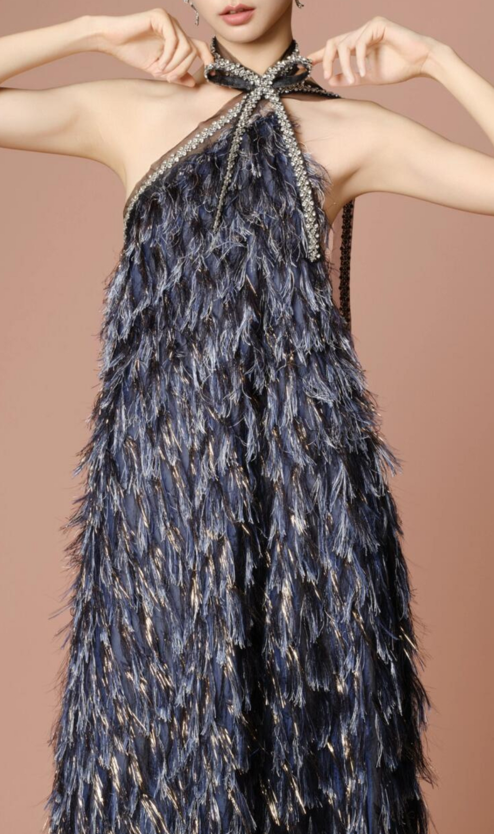 Gari Halter Backless Maxi Dress