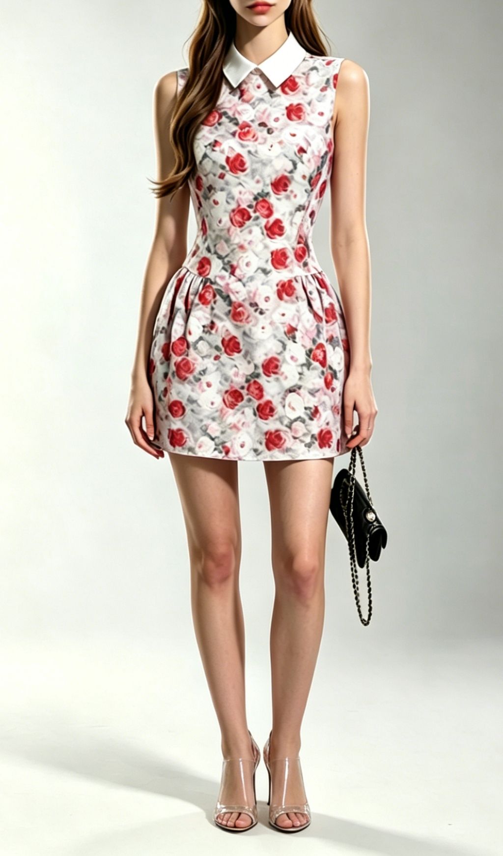 Kimora Rose Garden Collared Mini Dress - Chic Sleeveless Floral