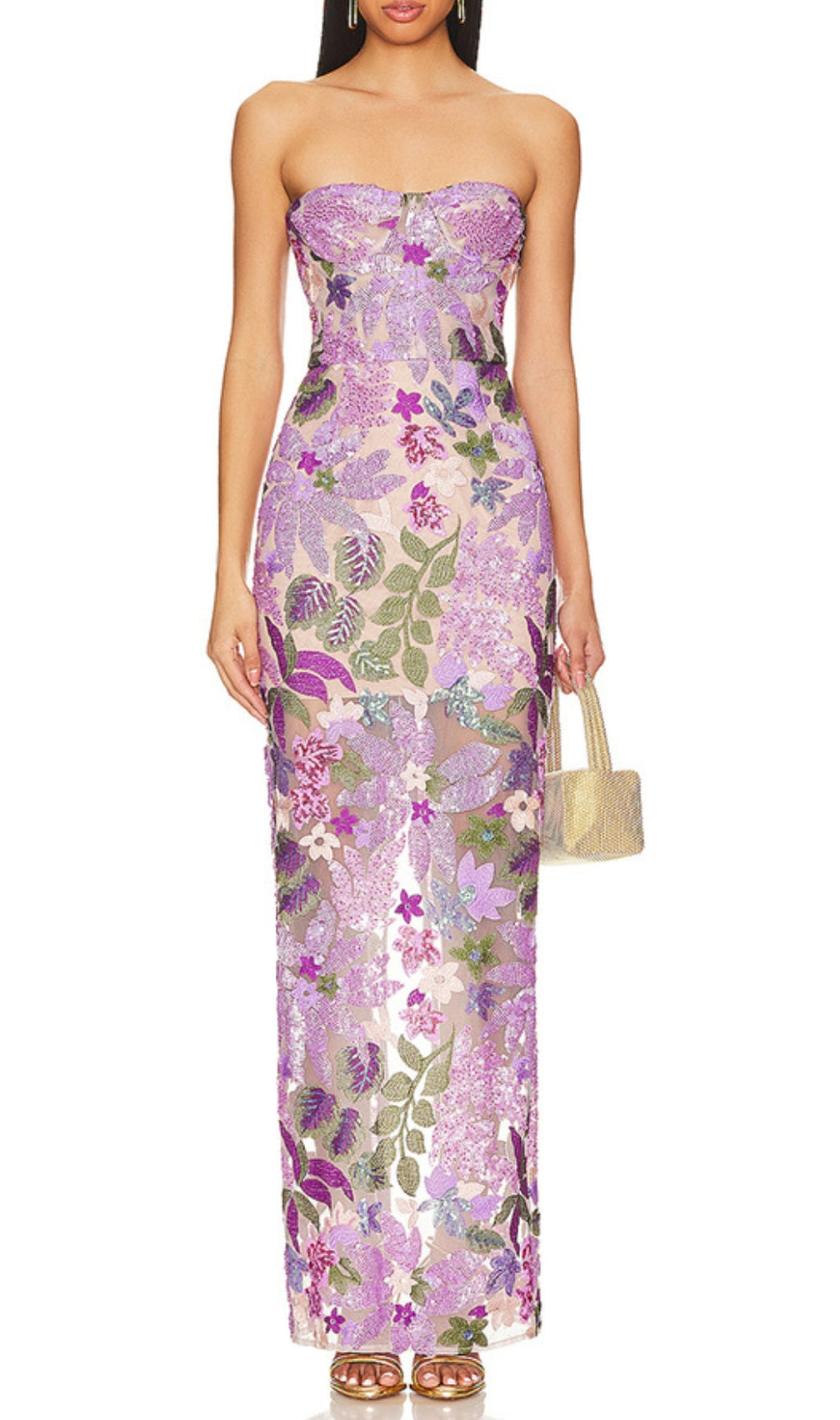 Asenath Sequin Embellished Maxi Dress