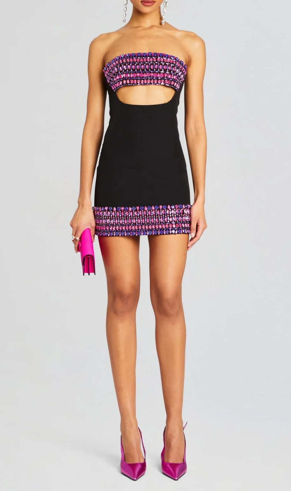 Ariyah Rhinestone Mini Bandage Dress