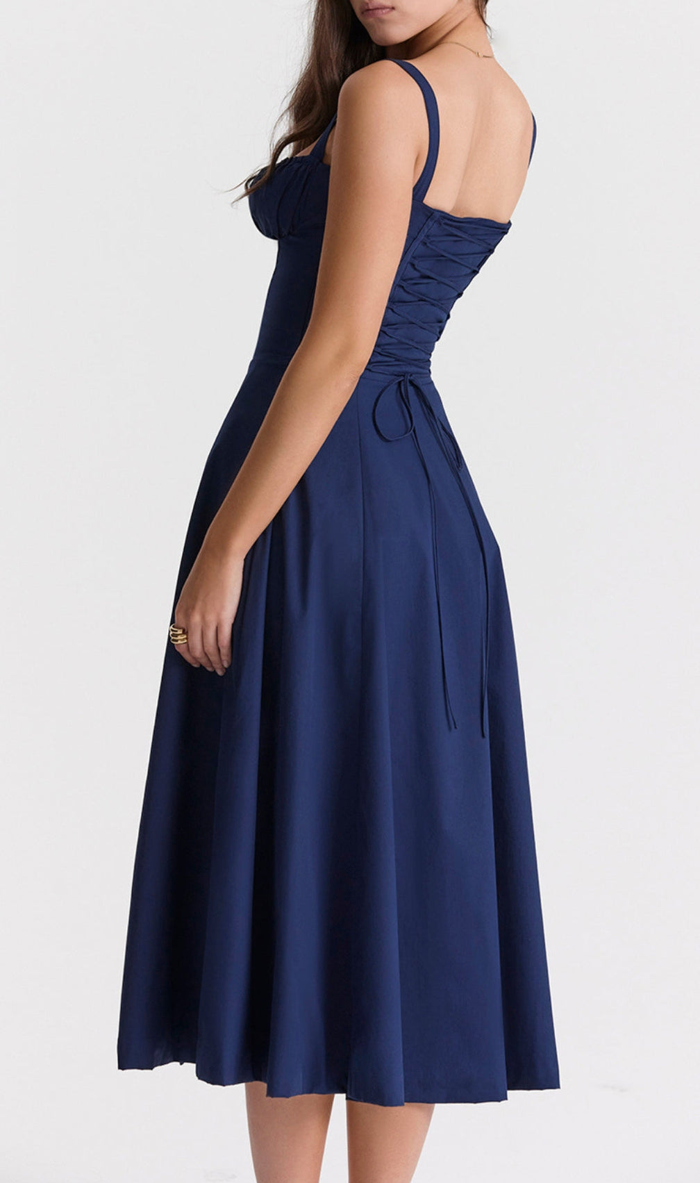 French Navy Bustier Sundress