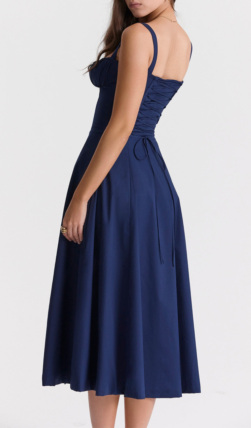 French Navy Bustier Sundress