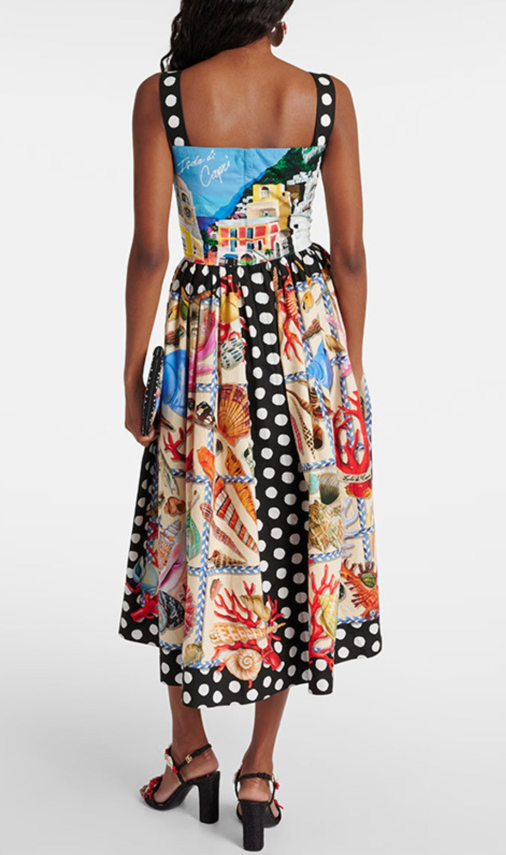 Barb Colorful Printed Midi Dress