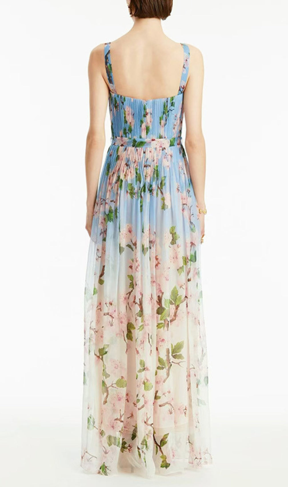Daryl Strappy Floral Printed Maxi Dress