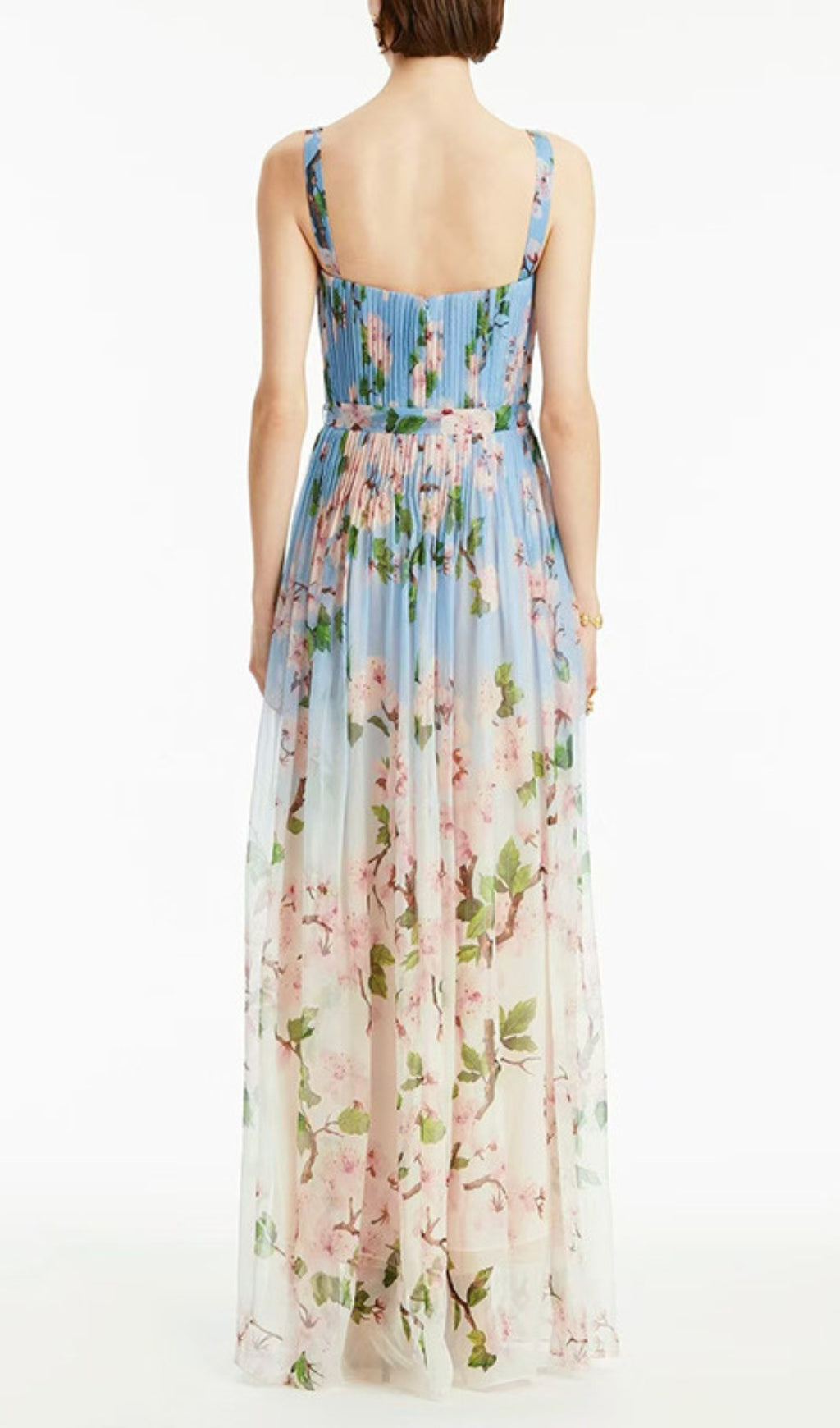Daryl Strappy Floral Printed Maxi Dress
