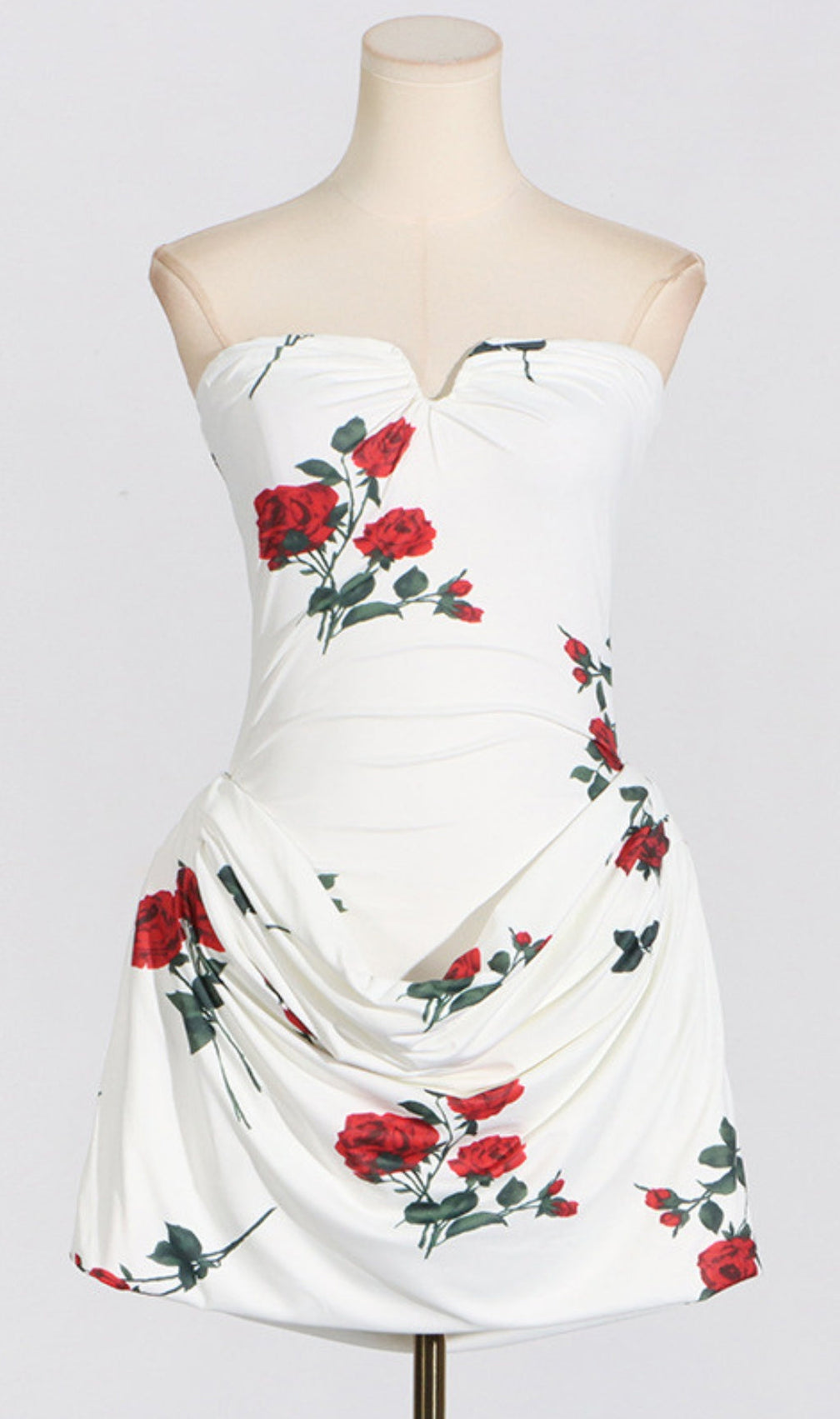 Averie Strapless Ruched Mini Dress