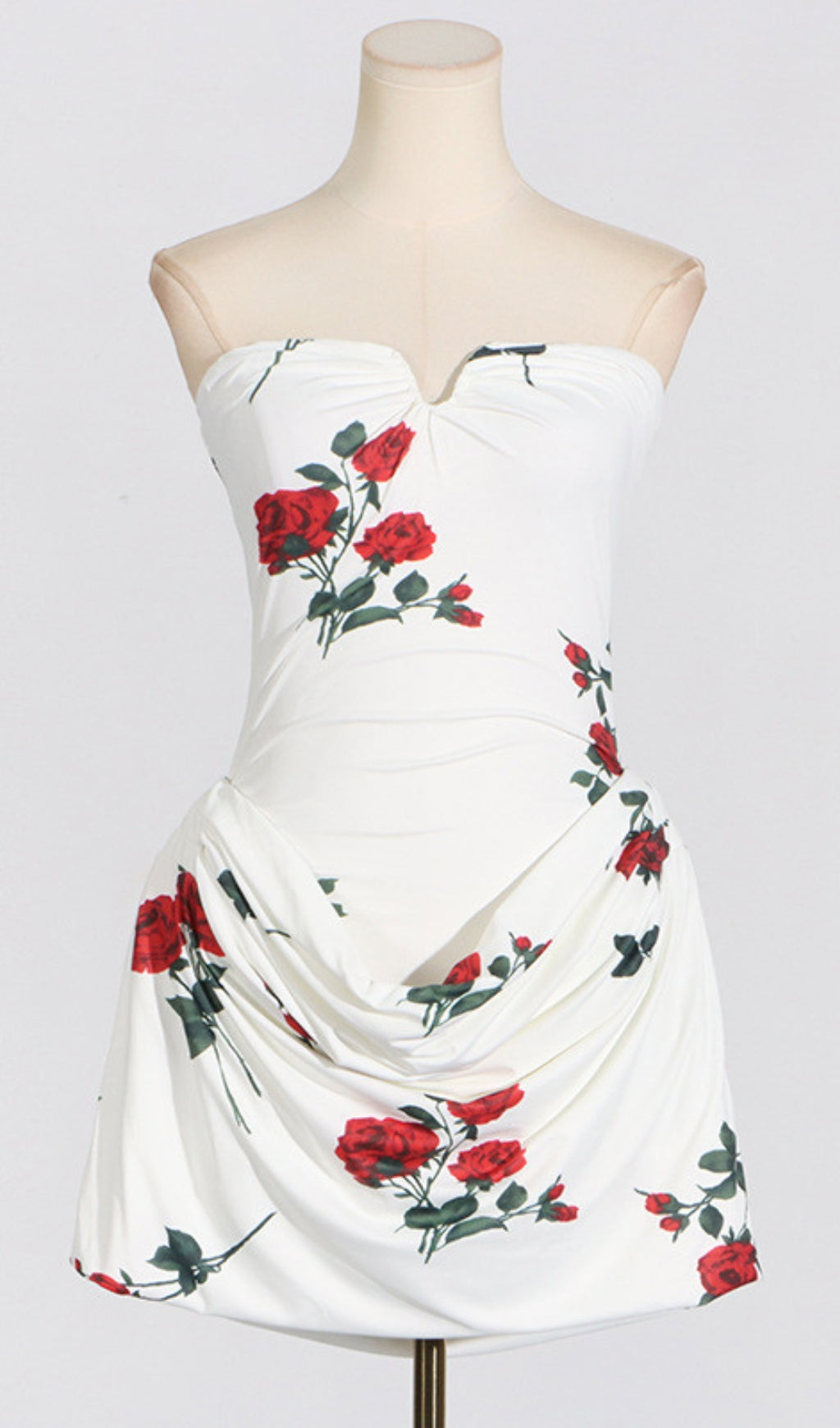 Averie Strapless Ruched Mini Dress